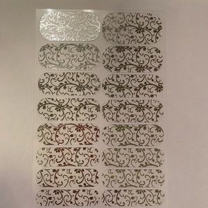 Jamberry full sheet Silver Floral